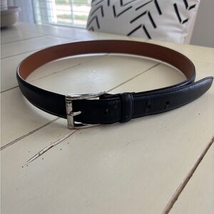 Chaps Black Leather Belt Men’s 36 Genuine Leather